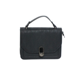 Pochette sac à main noir tendance – Élégant et rigide