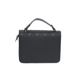 Pochette sac à main noir tendance – Élégant et rigide