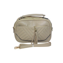 Sac à main beige tendance – 3 compartiments sécurisés