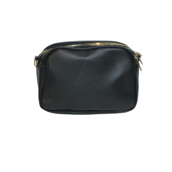 Sac à main noir spacieux – 3 compartiments zippés tendance