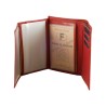 Portefeuille cuir vachette rouge de marque SPIRIT