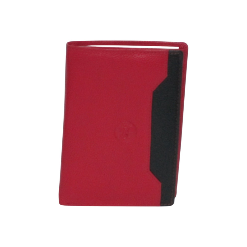 Portefeuille CHEVAL G-Z cuir vachette rouge – 12 cartes