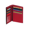 Portefeuille CHEVAL G-Z cuir vachette rouge – 12 cartes