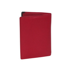 Portefeuille CHEVAL G-Z cuir vachette rouge – 12 cartes