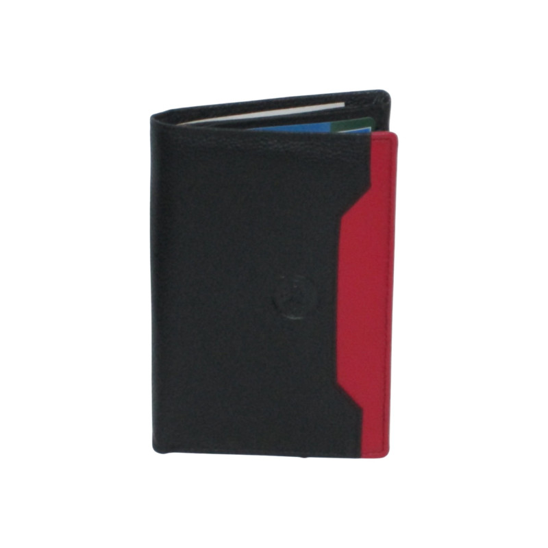 Portefeuille CHEVAL G-Z cuir vachette noir – 12 cartes