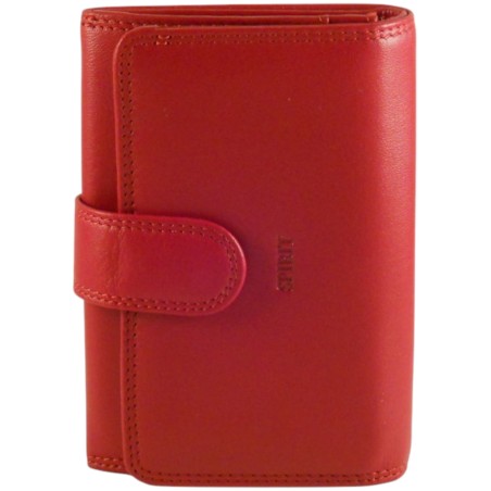 Porte monnaie rouge spirit avec fermeture zip.