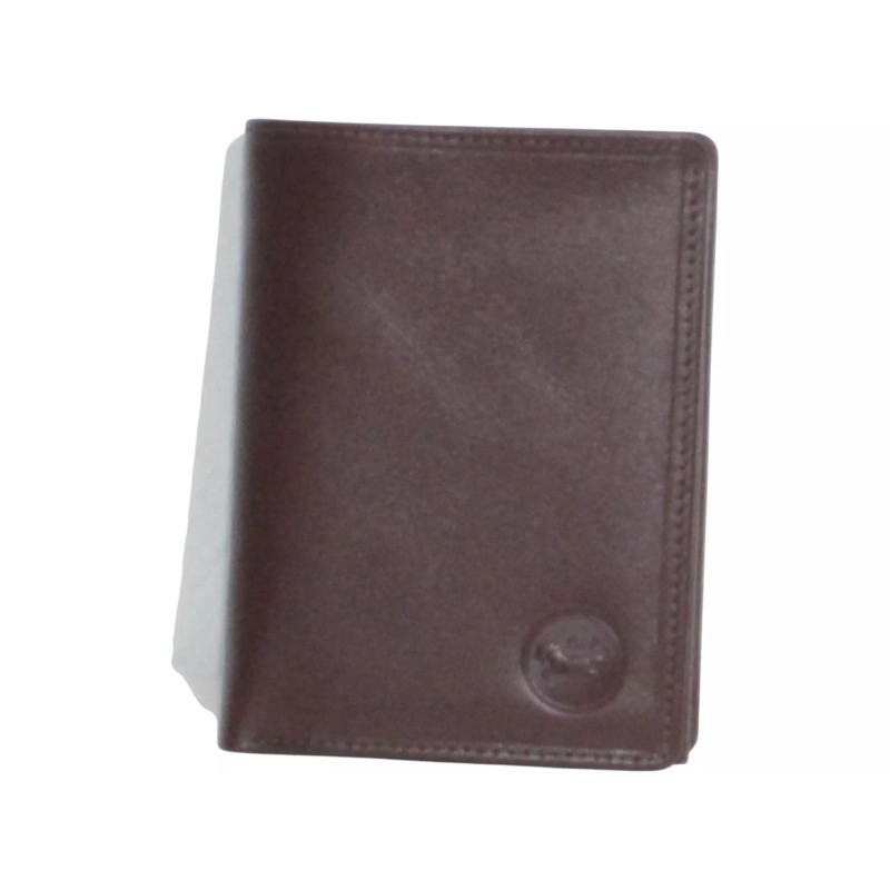 Portefeuille marron RFID Cheval G.Z – Anti-piratage cuir vachette