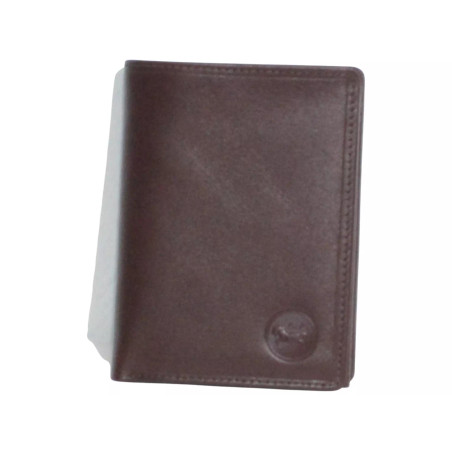 Portefeuille marron RFID Cheval G.Z – Anti-piratage cuir vachette
