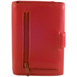 Porte monnaie rouge spirit avec fermeture zip.