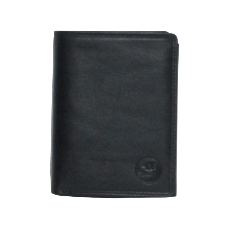 Portefeuille noir RFID Cheval G.Z – Anti-piratage cuir vachette
