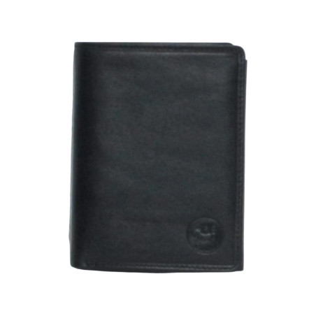 Portefeuille noir RFID Cheval G.Z – Anti-piratage cuir vachette