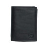 Portefeuille noir RFID Cheval G.Z – Anti-piratage cuir vachette