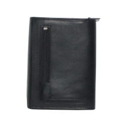 Porte-monnaie noir RFID Junior Cheval G.Z – Anti-piratage cuir