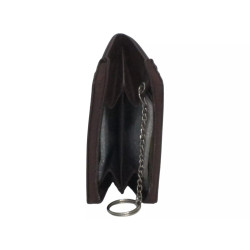 Petit porte-monnaie noir RFID Cheval G.Z – Cuir vachette