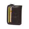 Petit porte-monnaie marron RFID Cheval G.Z – Cuir vachette