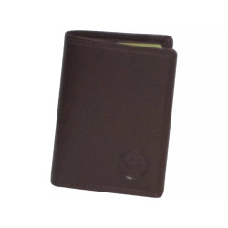 Porte-carte marron RFID Cheval GZ – 9 cartes cuir vachette