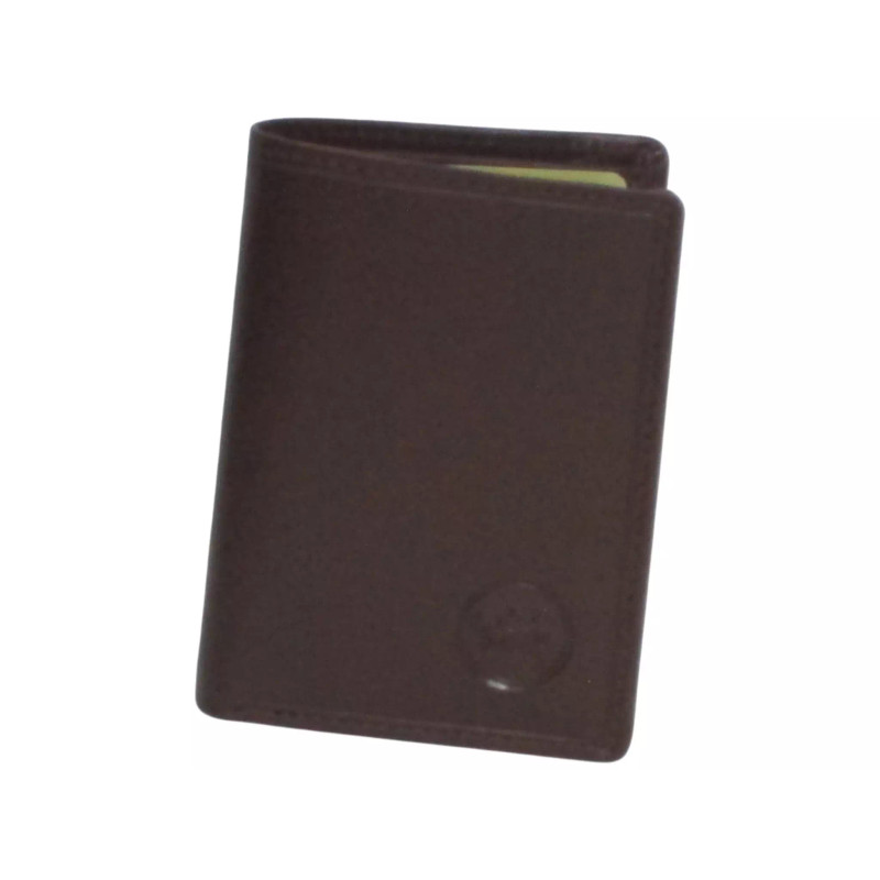 Porte-carte marron RFID Cheval GZ – 9 cartes cuir vachette