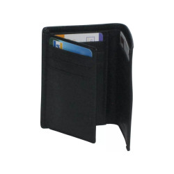 Porte-carte noir RFID Cheval GZ – 9 cartes cuir vachette