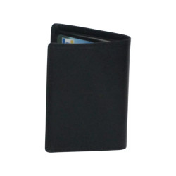 Porte-carte noir RFID Cheval GZ – 9 cartes cuir vachette
