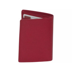Porte-carte rouge RFID Cheval GZ – 9 cartes cuir vachette