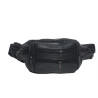 Sac banane multi-fermetures – en cuir vachette-face