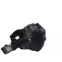 Sac banane multi-fermetures – en cuir vachette-cote