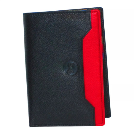 Portefeuille CHEVAL G-Z cuir vachette noir – 12 cartes