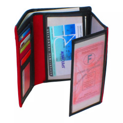 Portefeuille CHEVAL G-Z cuir vachette noir – 12 cartes
