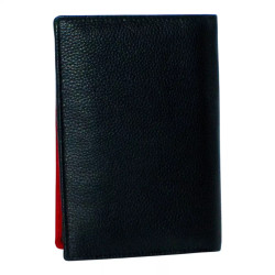 Portefeuille CHEVAL G-Z cuir vachette noir – 12 cartes