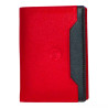 Portefeuille CHEVAL G-Z cuir vachette rouge – 12 cartes