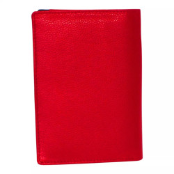 Portefeuille CHEVAL G-Z cuir vachette rouge – 12 cartes