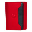 Porte-monnaie junior multi-couleur rouge en cuir vachette – Élégance et praticité