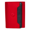 Porte-monnaie junior multi-couleur rouge en cuir vachette-face Porte-monnaie junior multi-couleur rouge en cuir vachette-face