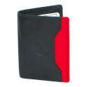 Porte-carte multi-couleur noir en cuir vachette souple – Élégance et compacité