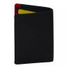 Porte-carte cuir noir multi-couleur – 10 cartes + billets