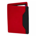 Porte-carte multi-couleur rouge en cuir vachette souple – Élégance et compacité