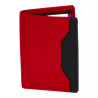 Porte-carte cuir rouge multi-couleur – 10 cartes + billets