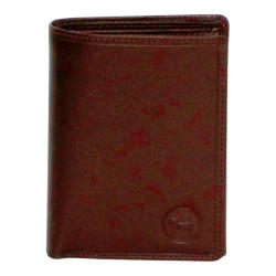 Portefeuille marron RFID Cheval G.Z en cuir vachette – face