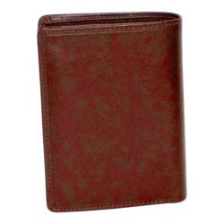 Portefeuille marron RFID Cheval G.Z en cuir vachette – dos