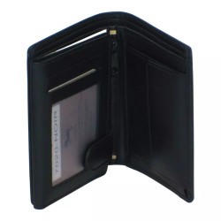 Portefeuille noir RFID Cheval G.Z en cuir vachette – interieur