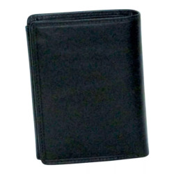 Portefeuille noir RFID Cheval G.Z – Anti-piratage cuir vachette
