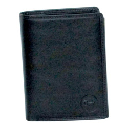 Portefeuille noir RFID Cheval G.Z – Anti-piratage cuir vachette