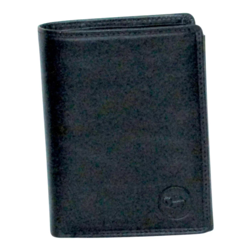 Portefeuille noir RFID Cheval G.Z – Anti-piratage cuir vachette