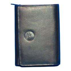 Porte-monnaie noir RFID Junior Cheval G.Z – Anti-piratage cuir
