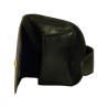 Porte monnaie cuvette de marque SPIRIT en cuir vachette collet noir.