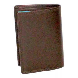 Porte-carte marron RFID Cheval GZ en cuir vachette – dos