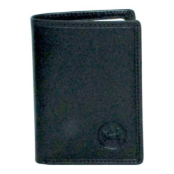 Porte-carte noir RFID Cheval GZ – 9 cartes cuir vachette