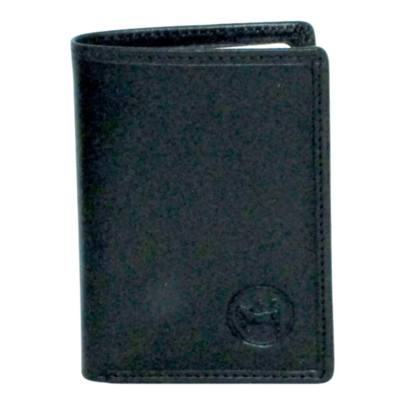 Porte-carte noir RFID Cheval GZ – 9 cartes cuir vachette