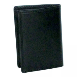 Porte-carte noir RFID Cheval GZ – 9 cartes cuir vachette