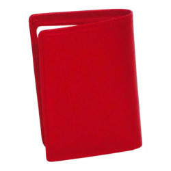 Porte-carte rouge RFID Cheval GZ en cuir vachette – dos